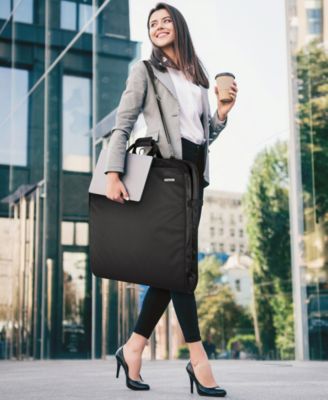 52" Premium Travel Garment Bag with Shoulder Strap and Two Large Pockets