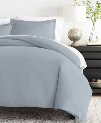 Double Brushed Solid Duvet Cover Set, Twin/Twin XL