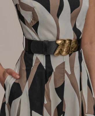 DKNY ★【ドレス】Abstract Print Midi Dress 軽やかな着心地 DKDR06824_13_KA4M31A1_JFQ_Fb.