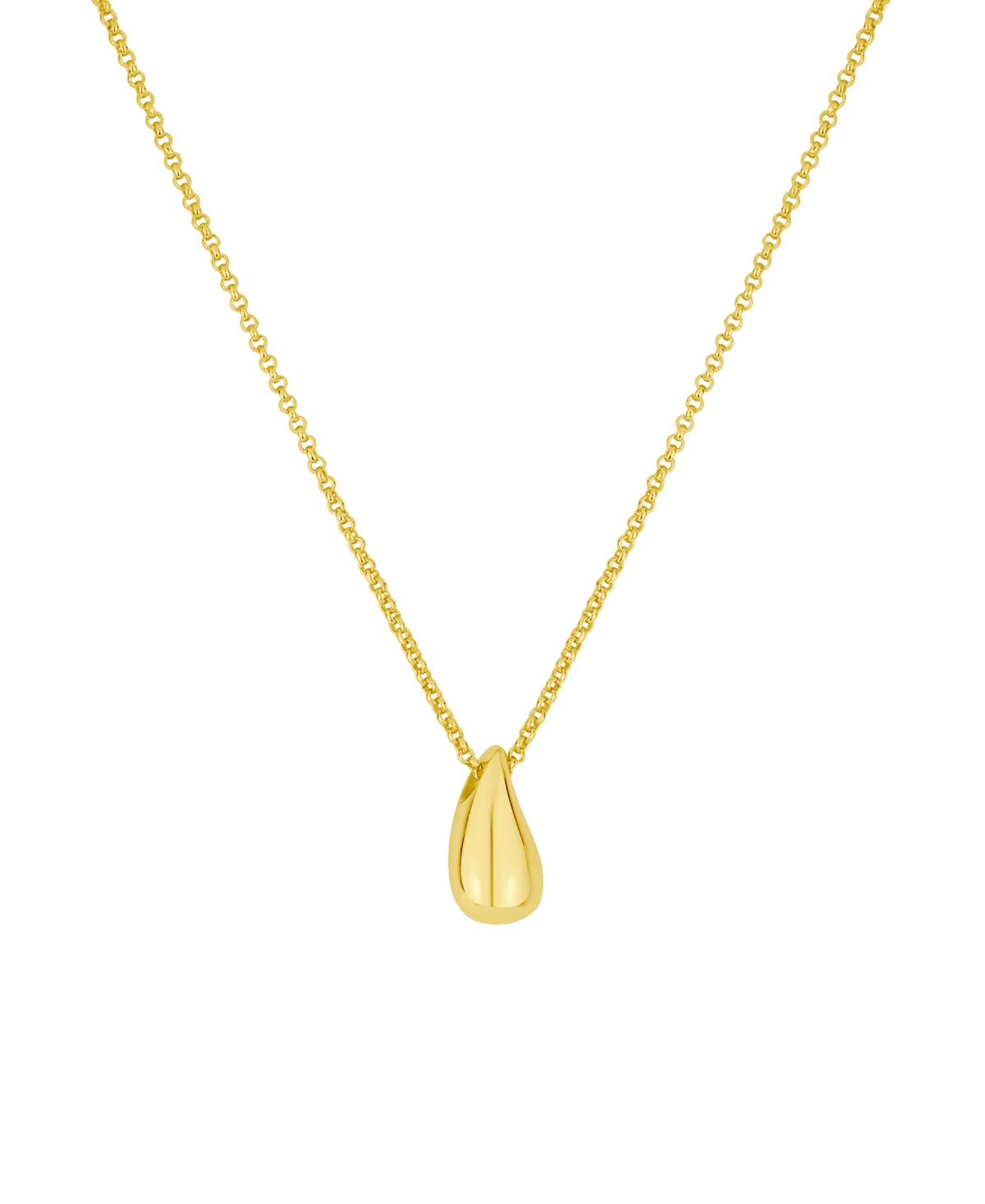 Teardrop Pendant Necklace - Gold
