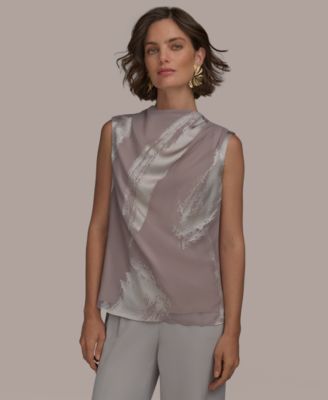 Donna Karan New York - Women's Sleeveless Burnout Top