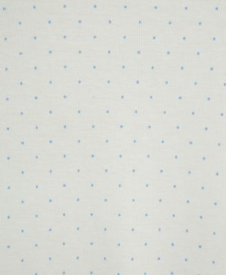 Baby Girls Blue Roses Short-Sleeve Cotton Bodysuits, Pack of 3