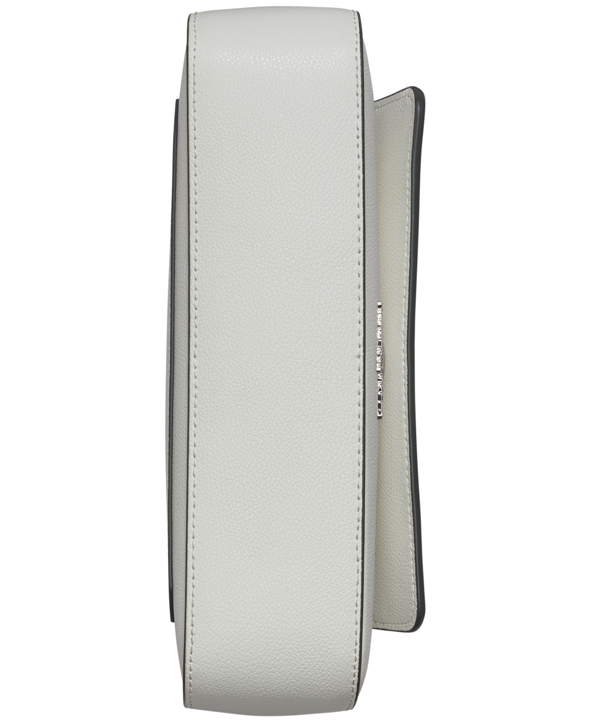 Karl Lagerfeld Monet Floral Embroidery Small Leather Shoulder Bag In Winter White,silver
