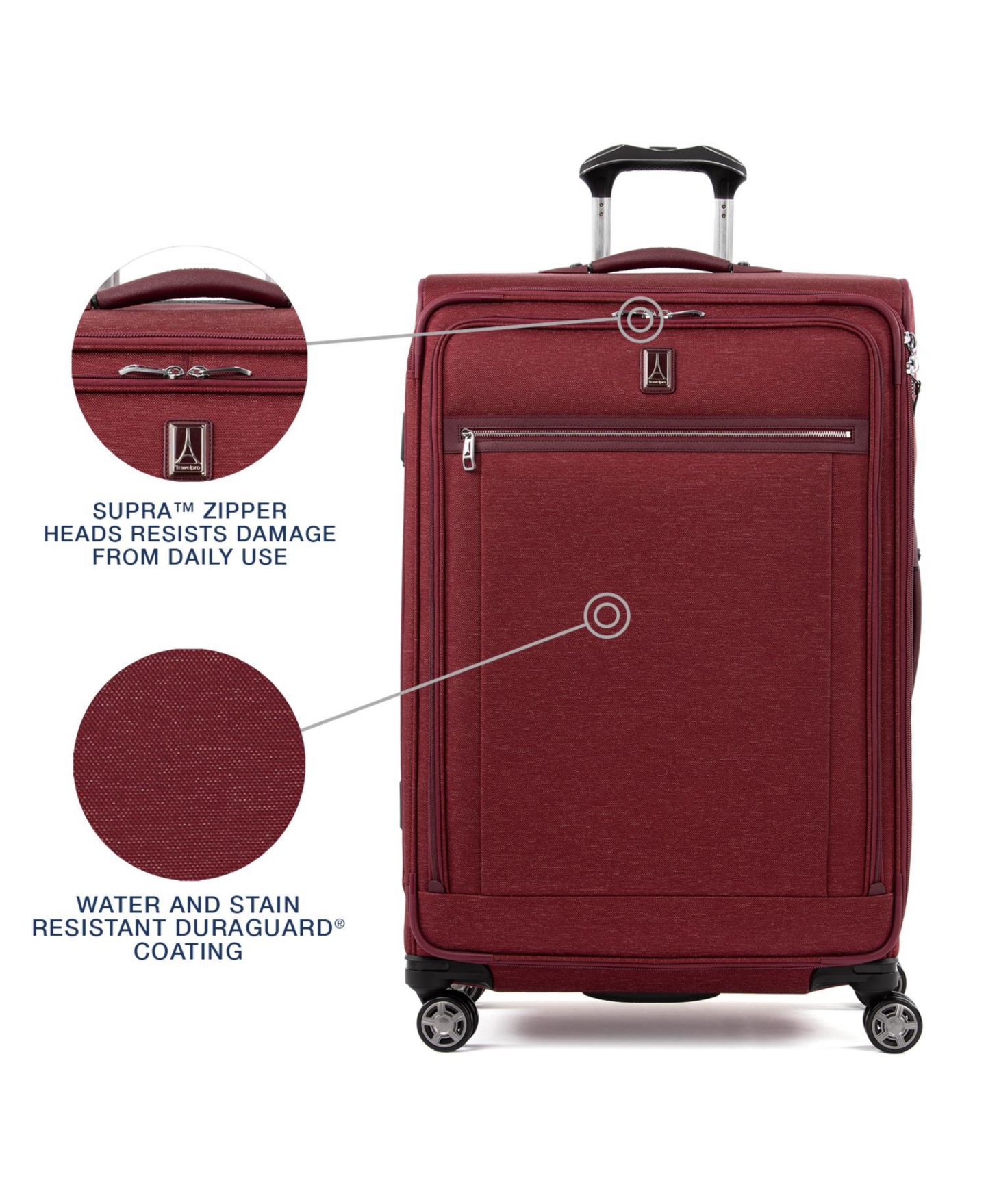 Чемодан Travelpro Platinum Elite 29" Check-in Spinner, цвет: Бордо — фото 6