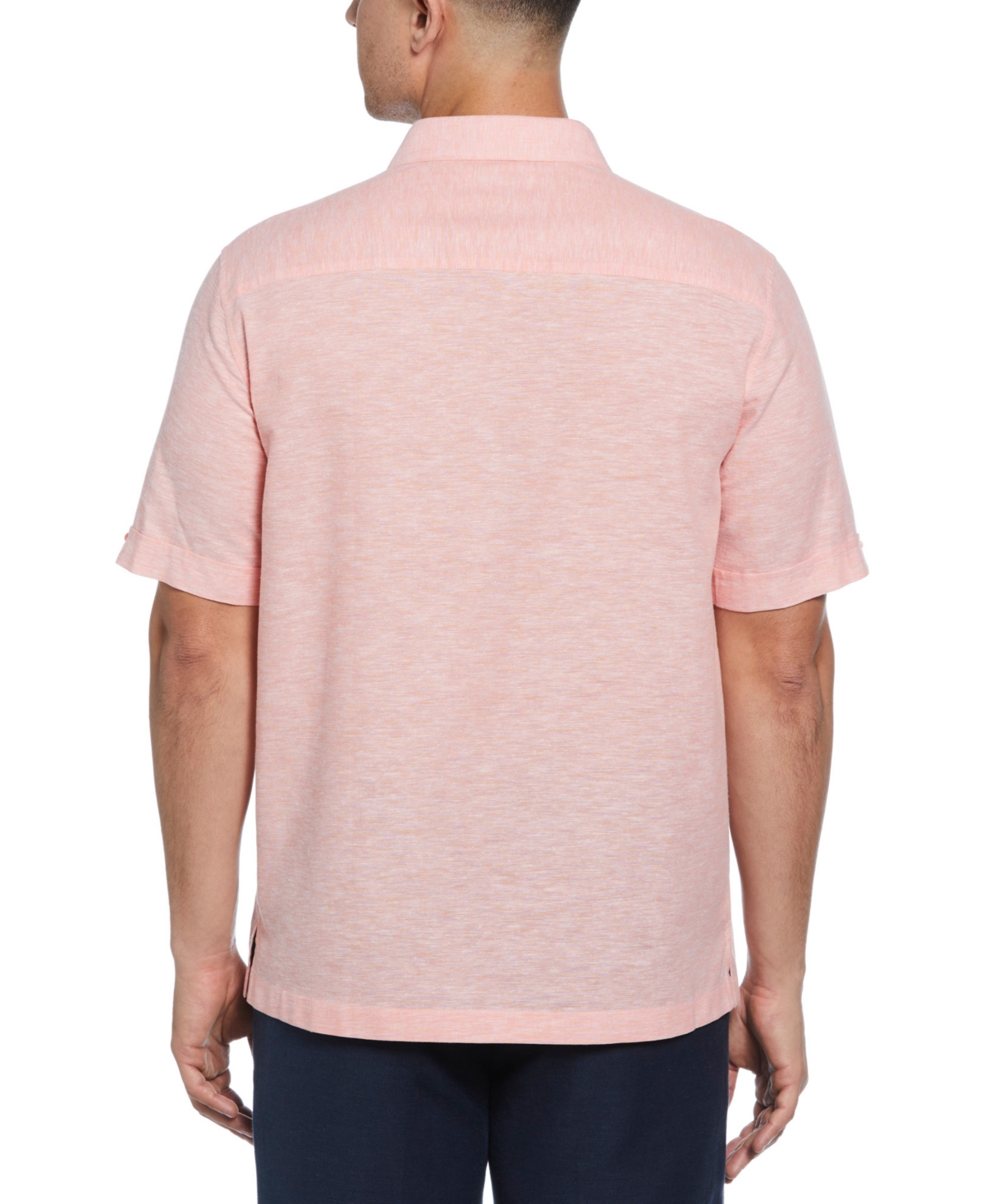 Cubavera Men's Classic-fit Linen Blend Short Sleeve Button-front Shirt