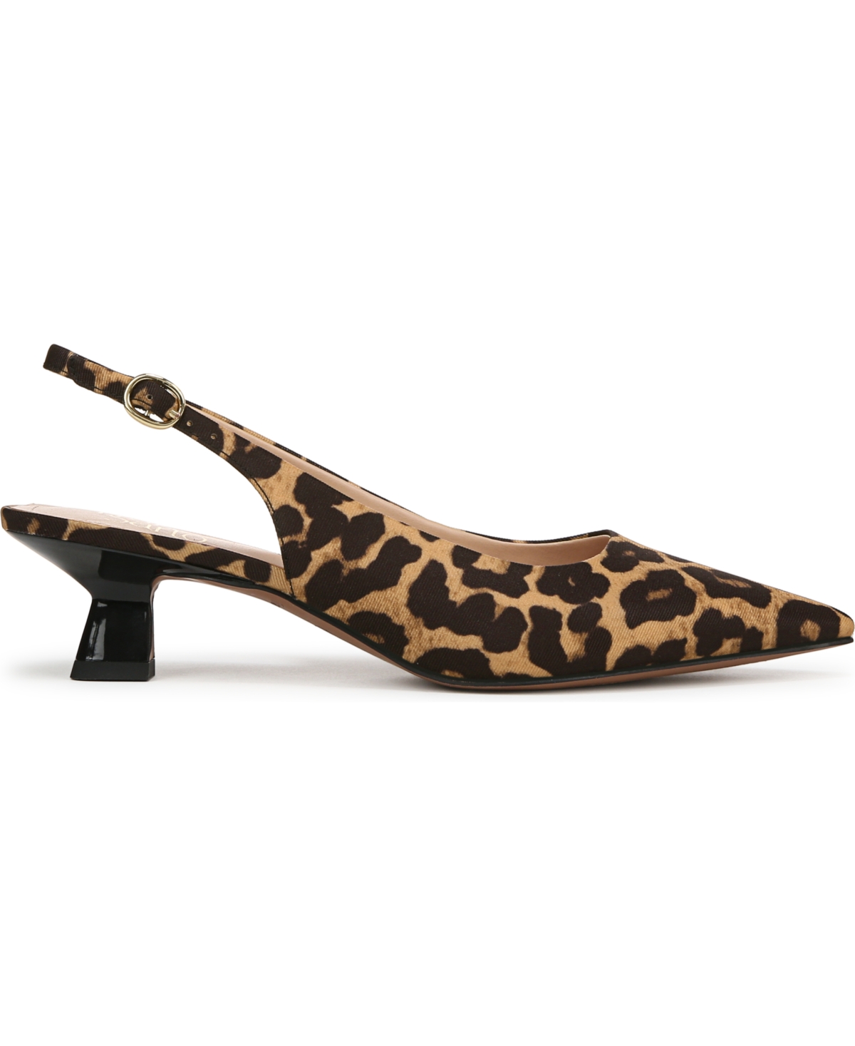 Franco Sarto Jaden Pointed Toe Slingback Pump In Leopard Print Fabric