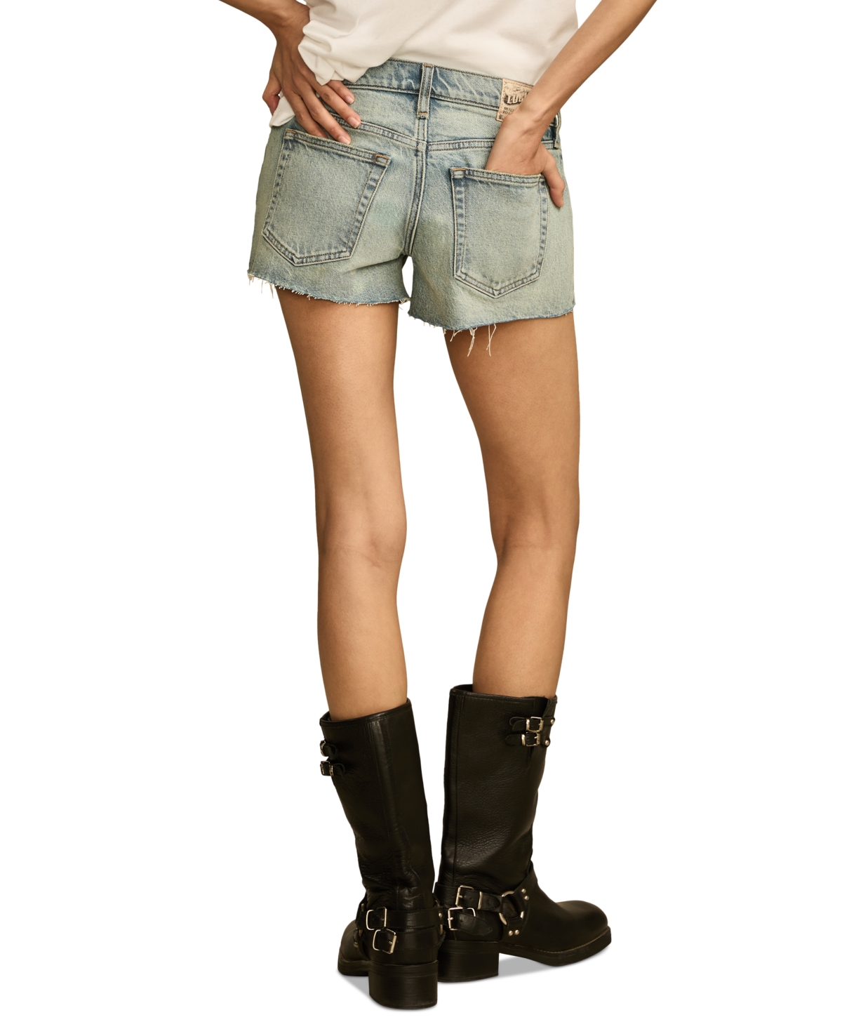 LUCKY BRAND WOMEN'S FESTIVAL EMBELLISHED BOY SHORTS 