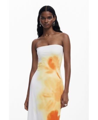 Women's Floral bandeau dress