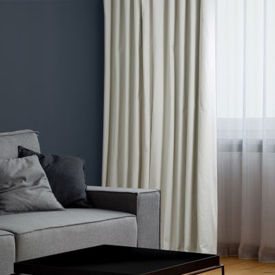 Solid Cotton Hotel Blackout Curtain
