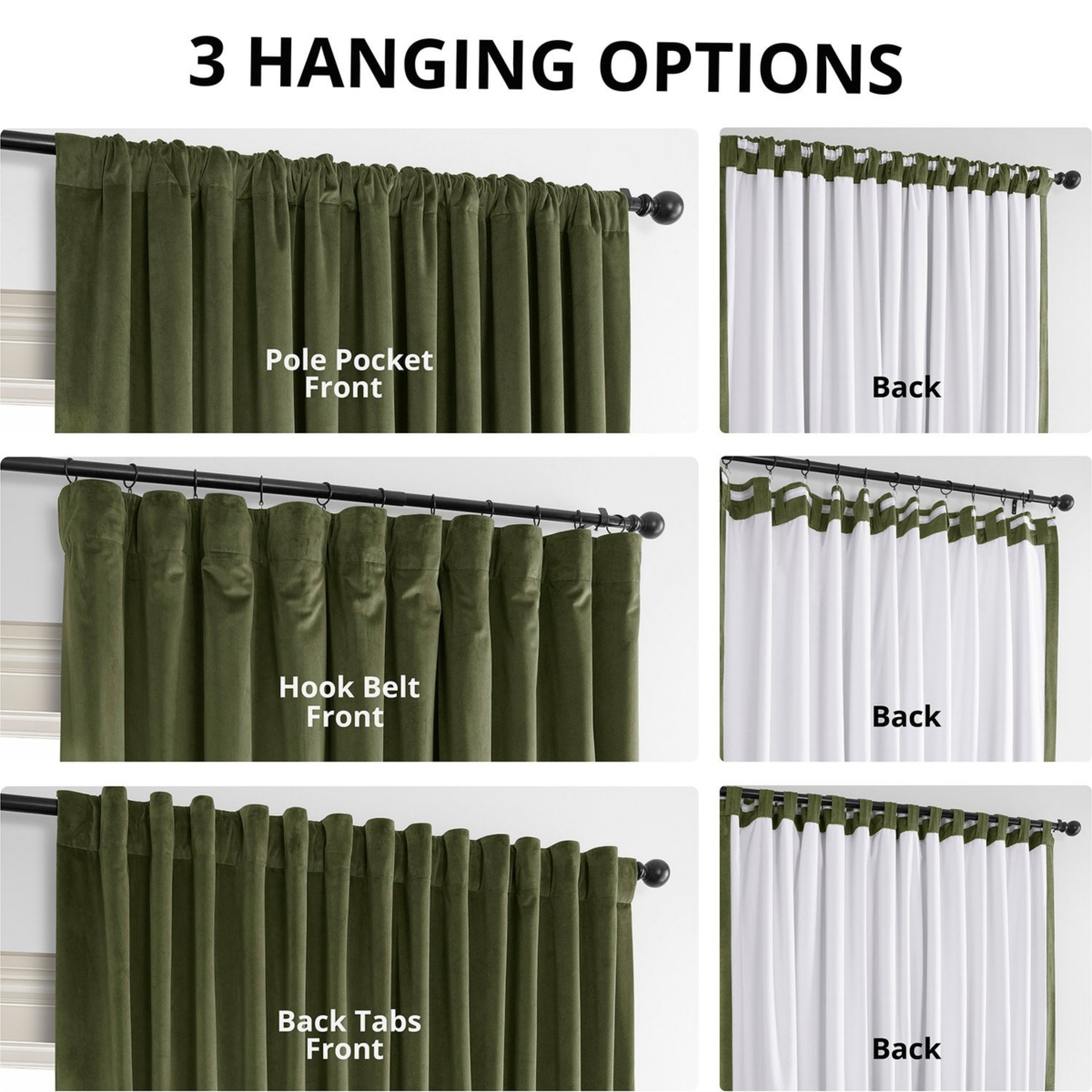 Half Price Drapes Hunter Green Signature Extra Wide Velvet Blackout Curtain