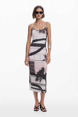 Women's Urban landscape slip dress