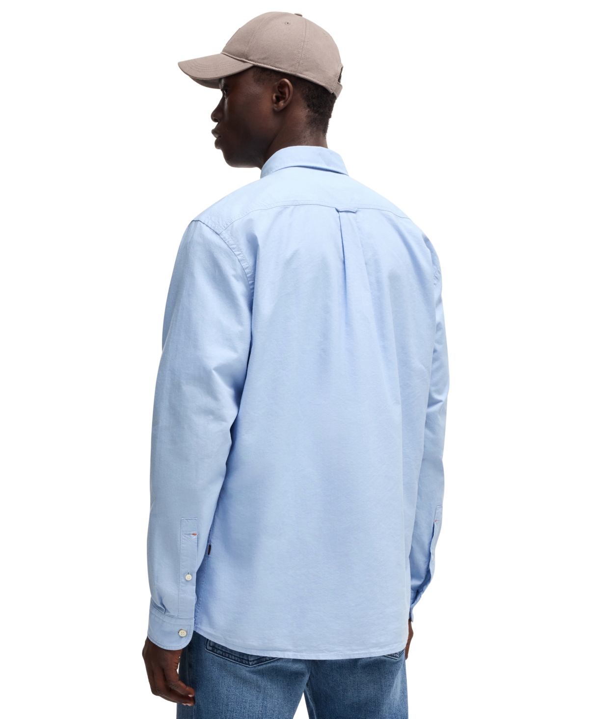 Hugo Boss Boss By  Men's Button-down Regular-fit Dress Shirt In Blue