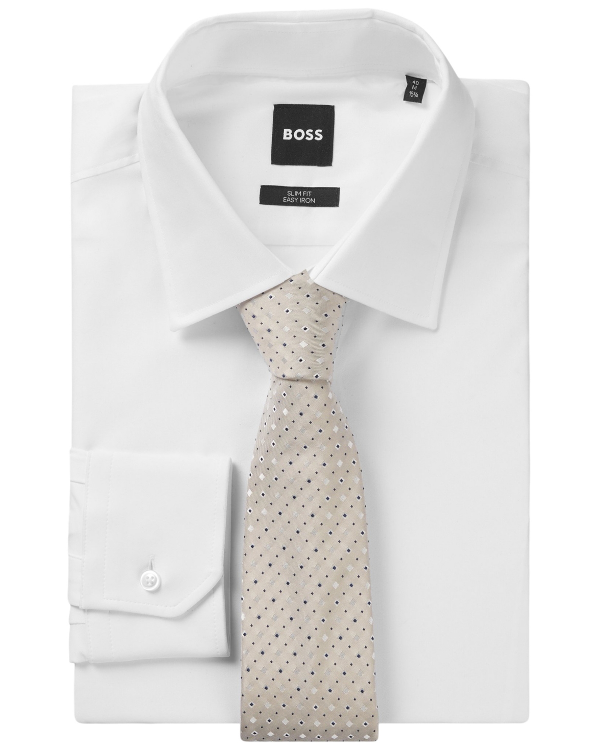 Hugo Boss Boss By  Men's Silk-blend Jacquard Tie In Open White