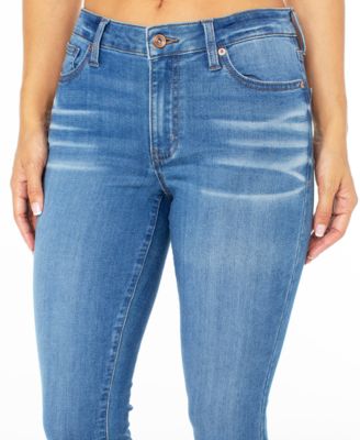 Juniors' Curvy Distressed Skinny Ankle Jeans 