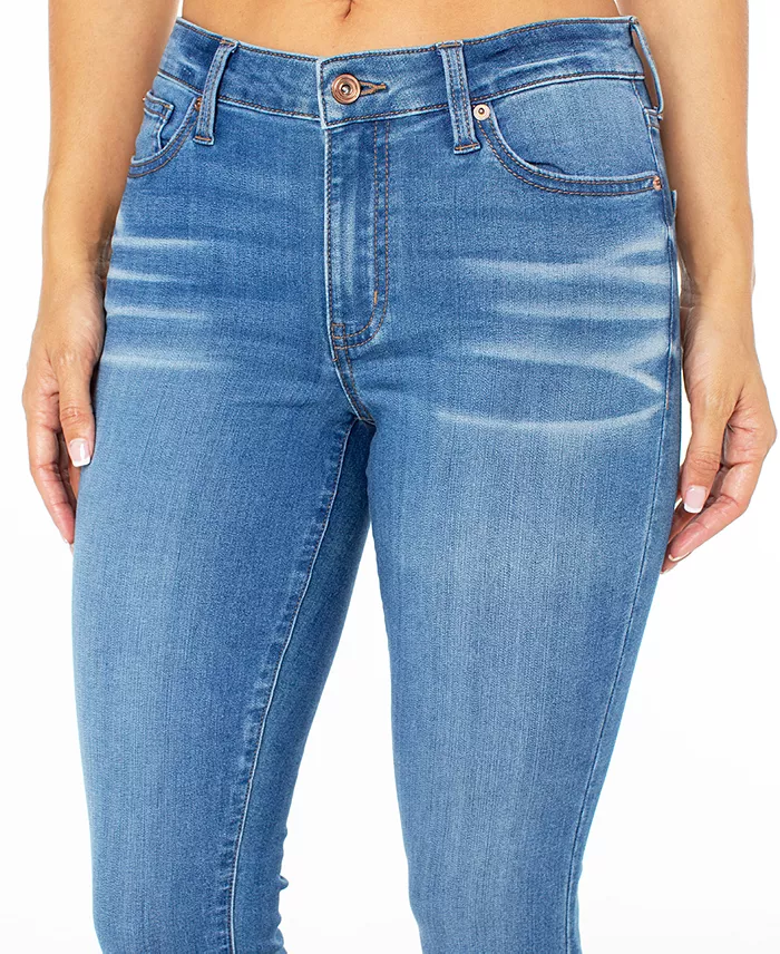 Juniors' Curvy Mid-Rise Skinny Ankle Jeans - thumbnail 4