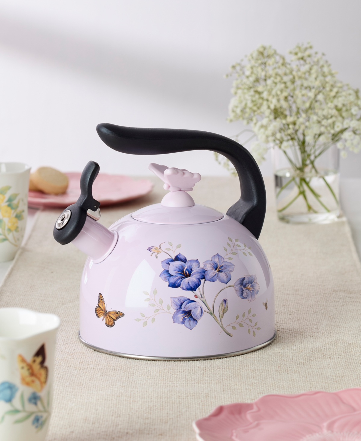 Lenox Butterfly Meadow Colors Tea Kettle In Multi