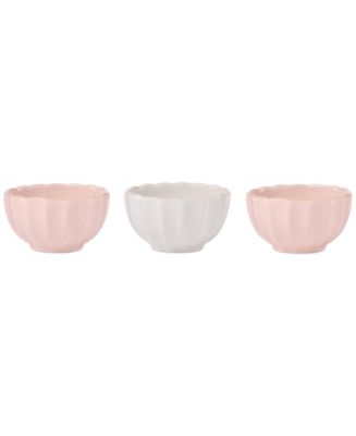 Lenox French Perle Scallop Mini Bowls, Set of 3