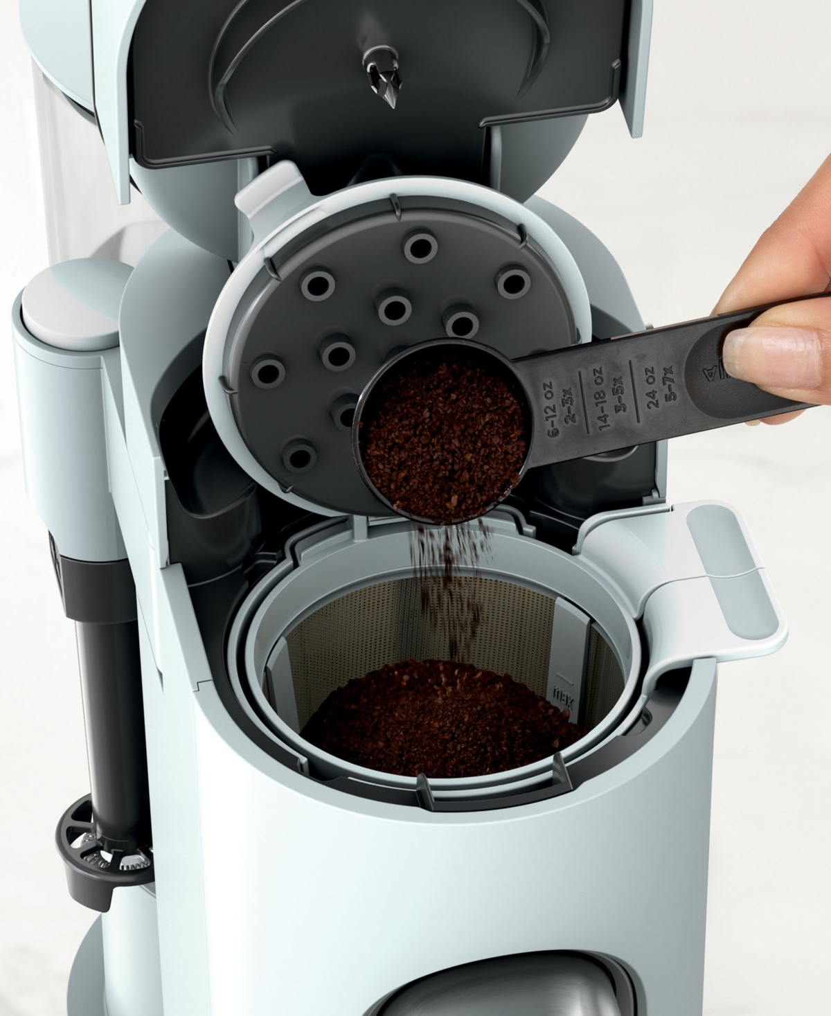 Ninja Pb051 Pods & Grounds Specialty Single-serve Coffee Maker In Glacier Blue