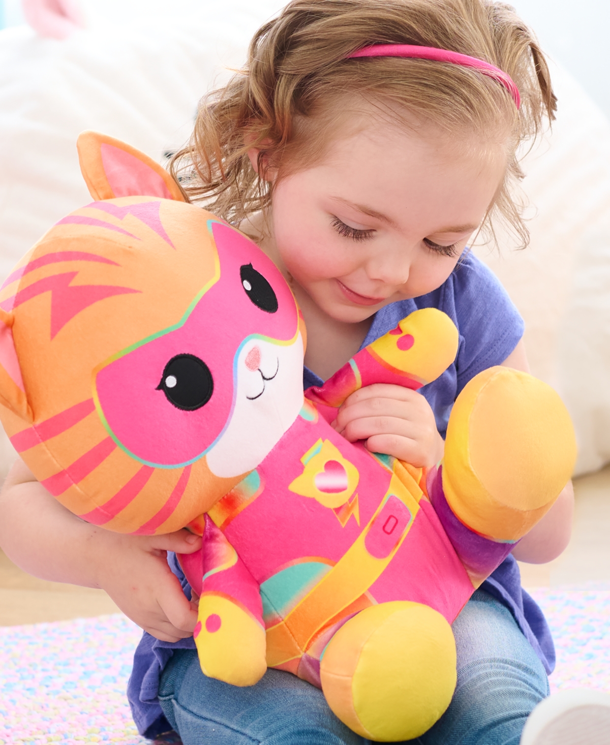 Super Kitties Weighted Comfort Ginny Plush In Multicolor
