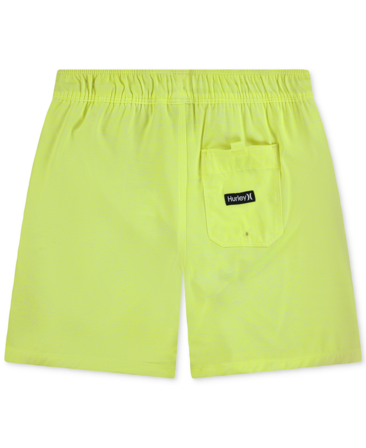 Hurley Big Boys Printed Heathered Pull-on Swim Trunks In Volt