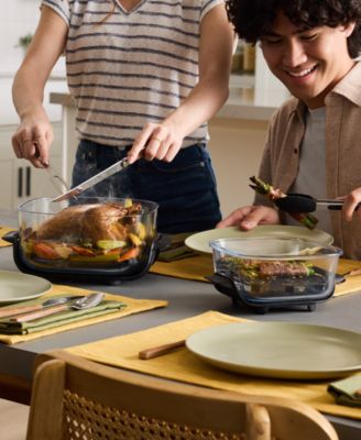 Crispi 4-in-1 Portable Glass Air Fryer Cooking System