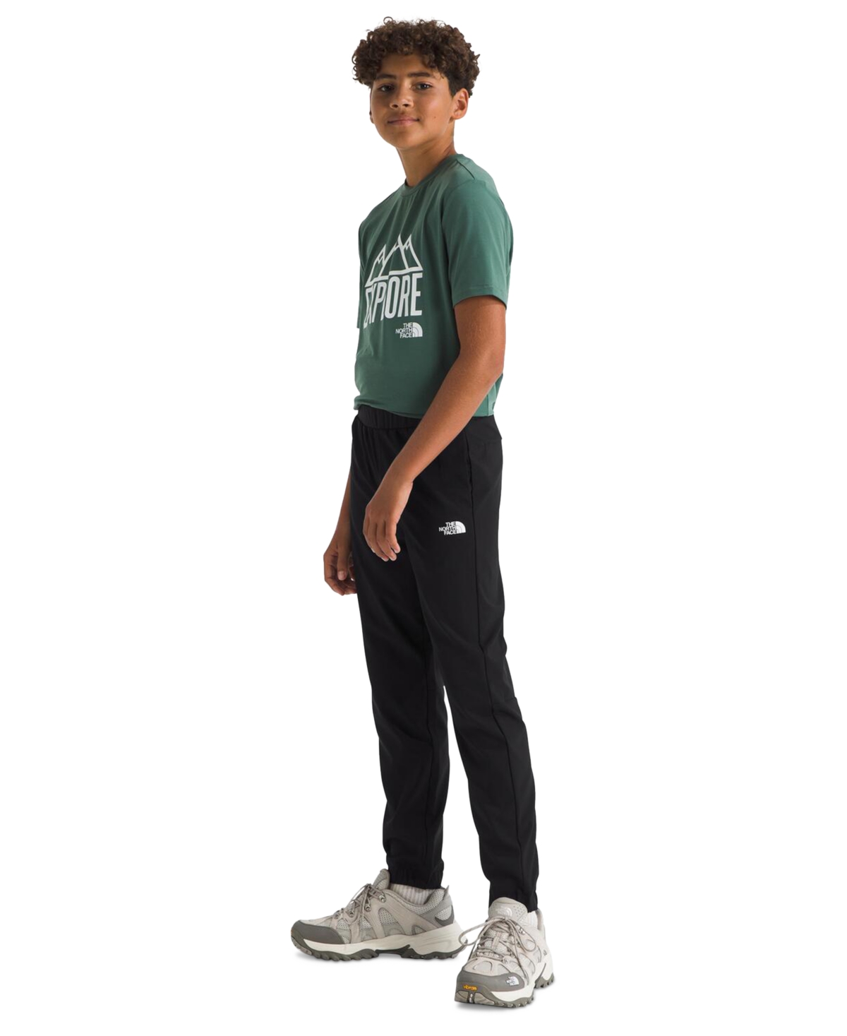 The North Face Big Boys On The Trail Pants In Tnf Black