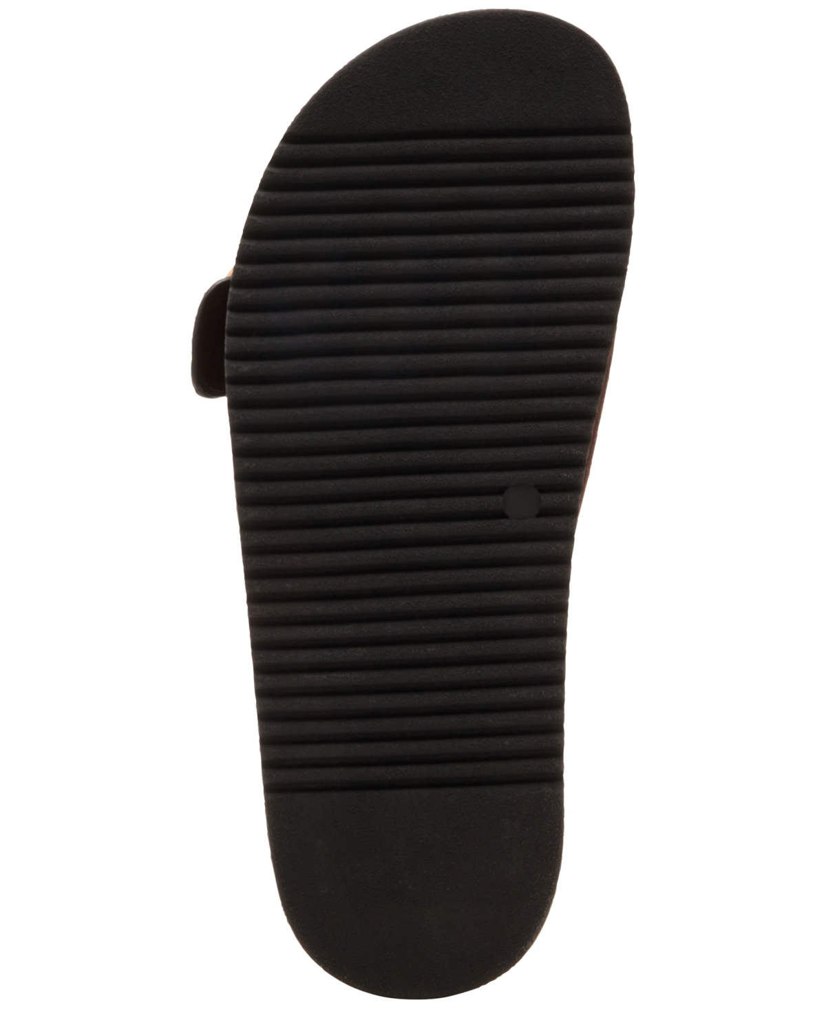 Shop Steve Madden Women's Mandie Buckle Slide Footbed Sandals In Dark Brown Suede