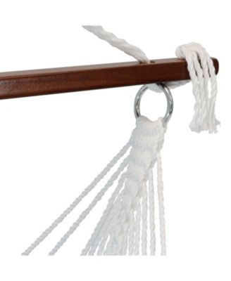 Large Tufted Victorian Hammock Chair Swing with C-Stand - 300 lb Weight Capacity