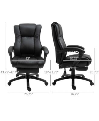 High-Back Extra Cushioned Office Chair with Adjustable Height & Wheels