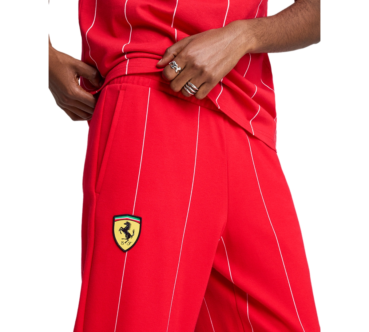 Puma Men's Premium Ferrari Race Pants In Red