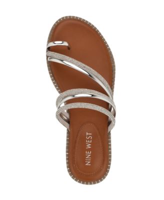 Women's Dashin Embellished Strappy Flat Sandals