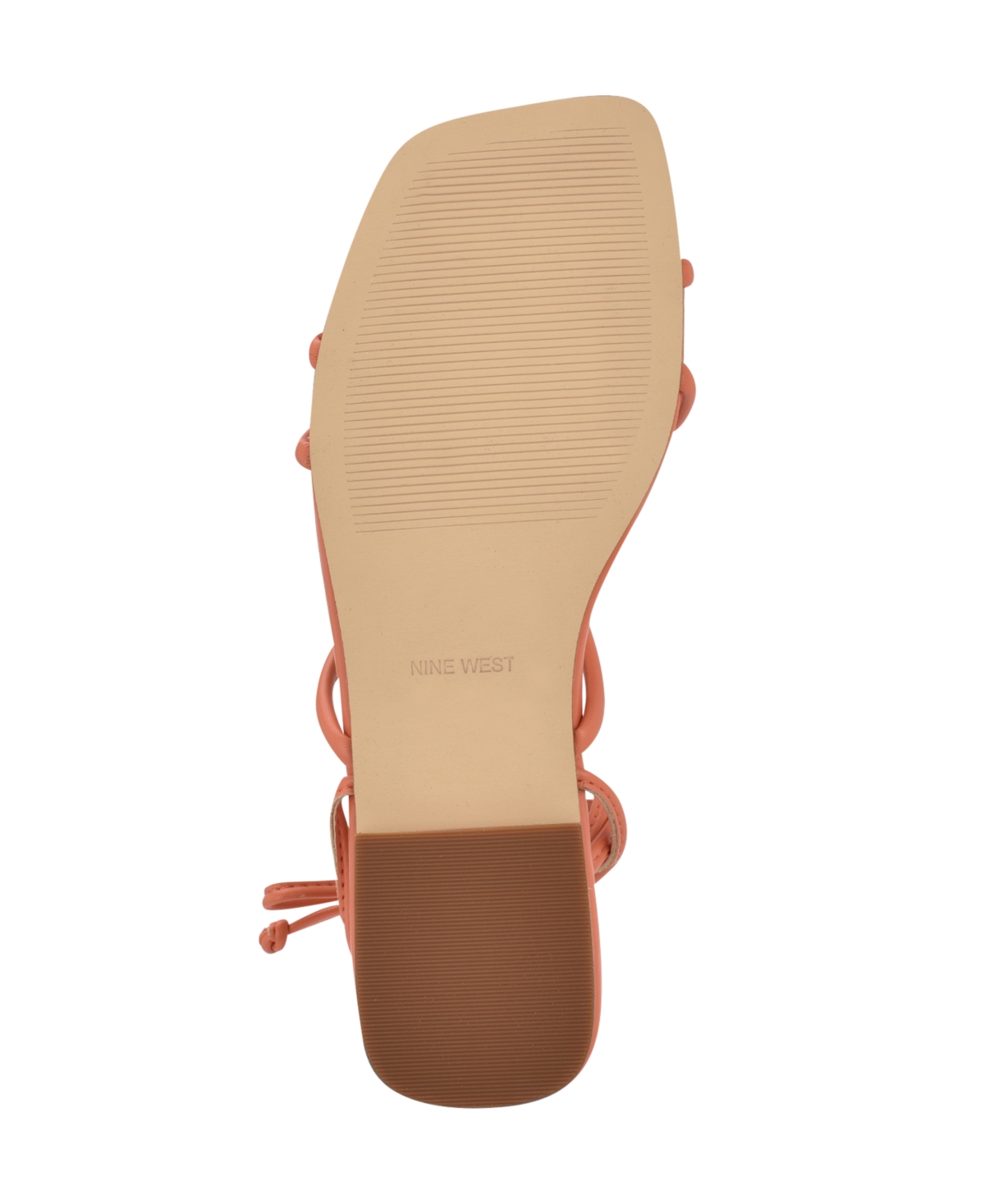 Nine West Mikila Ankle Wrap Sandal In Orange