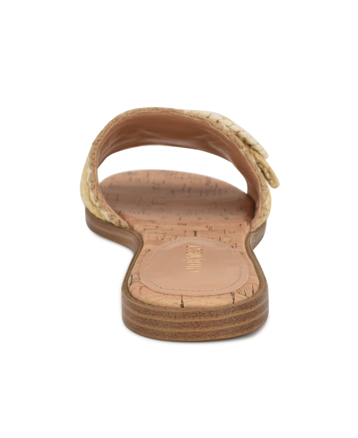 Shop Nine West Women's Poland Woven Slip-on Flat Sandals In Natural Multi