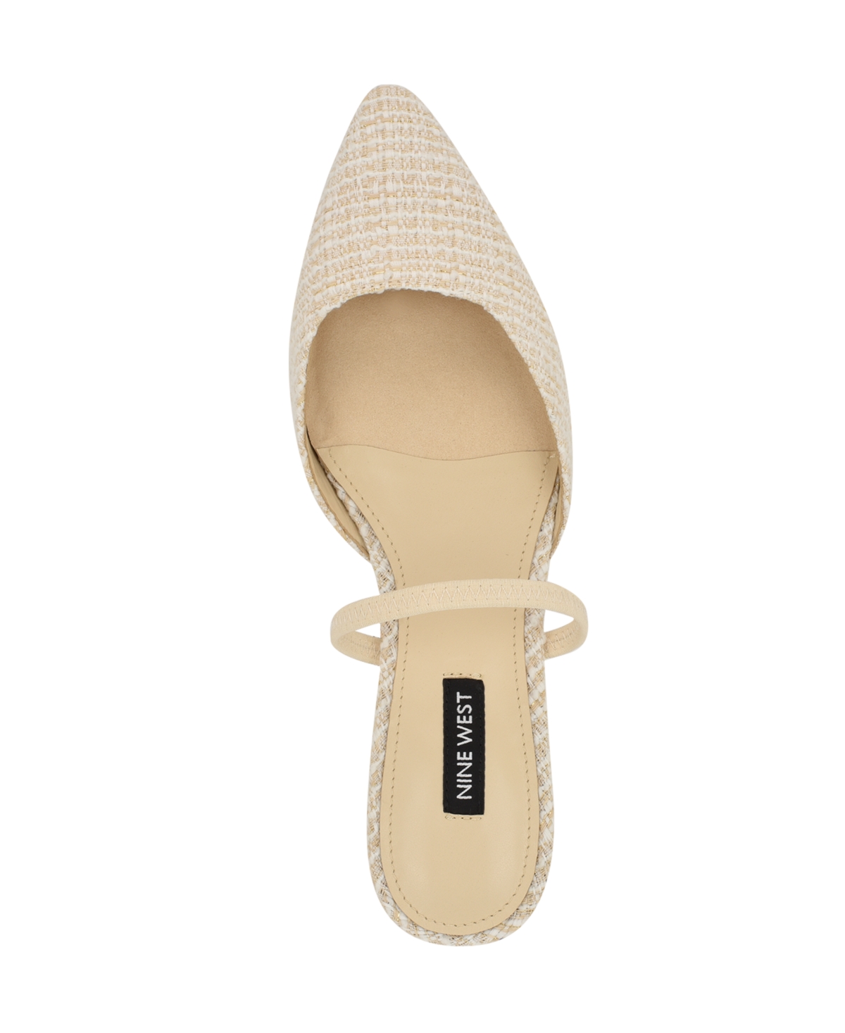 Shop Nine West Women's Gorga Pointy Toe Dress Flats In Cream