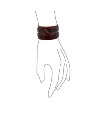 Hip Hop Wrap Bracelet Retro Biker Punk Rocker Leather Wristband