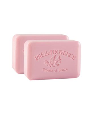 Pre de Provence Moisturizing 250g French Soap Bar, Quad-Milled, Long Lasting, Moisturizing, Rich and Creamy Lather (Set of 2) - Grapefruit