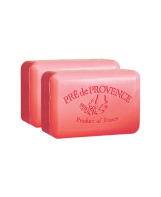 Pre de Provence Moisturizing 250g French Soap Bar, Quad-Milled, Long Lasting, Moisturizing, Rich and Creamy Lather (Set of 2) - Tiger lily