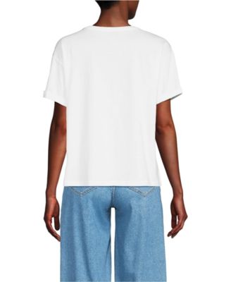 Women's Oversized Supima Short Sleeve Crew Neck T-Shirt