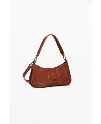 Women's Small embroidered faux leather bag