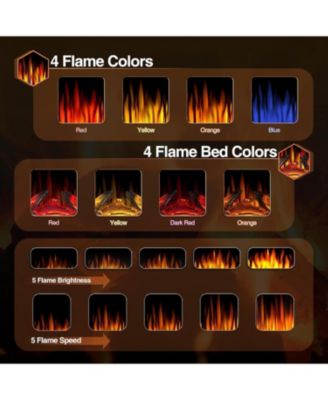 1500W Electric Fireplace Heater with 3D Flame, Remote, Timer & 5100 BTU – Freestanding Infrared Heating for Indoor Use