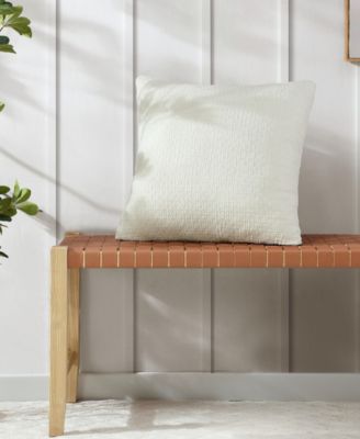 Wave Texture Square Pillow, 20" X 20"