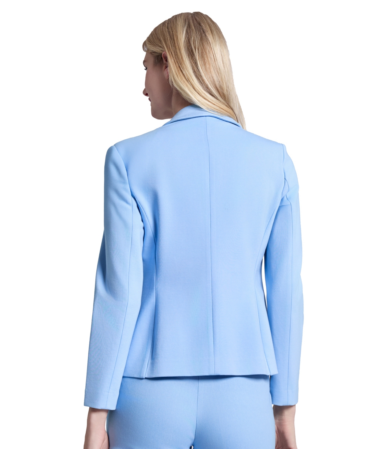 Jones New York Faux Double Breasted Jacket In Chintz Blue