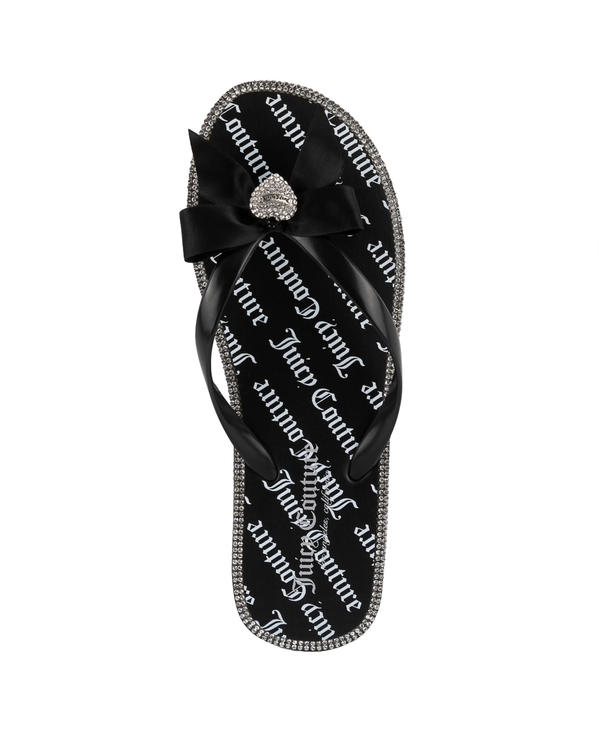 Shop Juicy Couture Women's Sonnet Logo Flip Flops In Black
