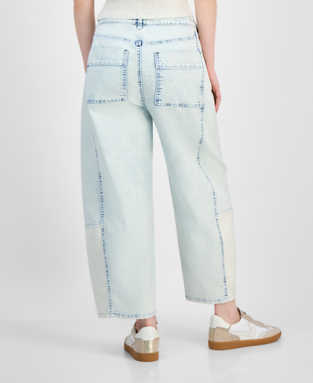 Shop And Now This Petite The Barrel High-rise Jeans, Exclusively At Macy's
