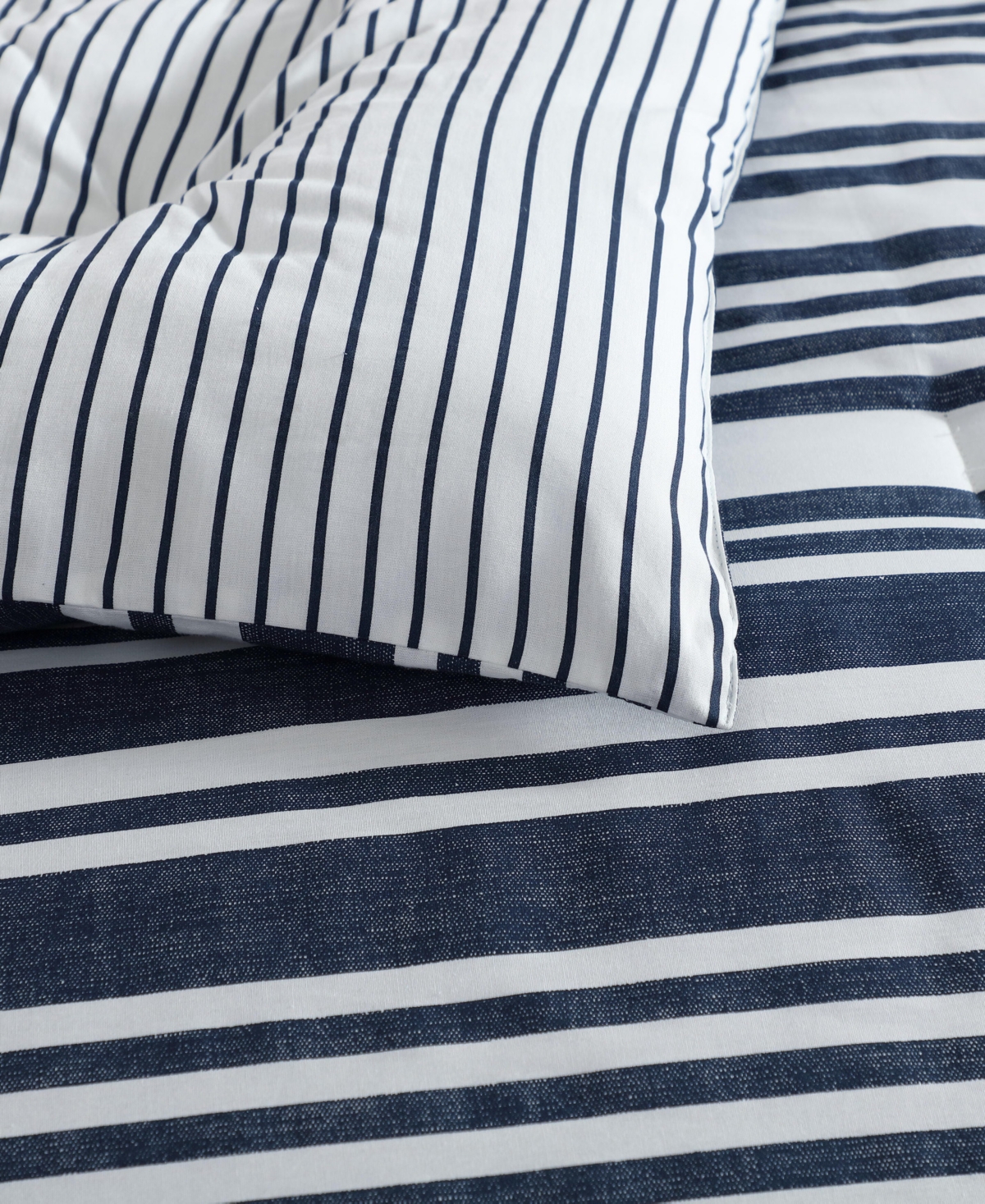 Nautica Coastline Stripe 3-pc. Comforter Set, King In Captains Blue