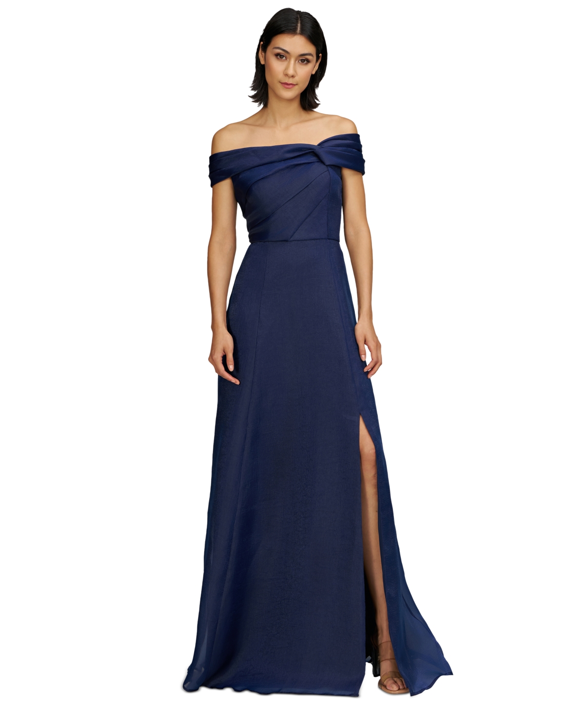 Women's Isadora Off-The-Shoulder Gown - Navy