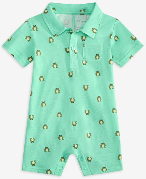 Комбинезон First Impressions Jump Frog-Print Romper для мальчиков-малышей, цвет: Garden Party