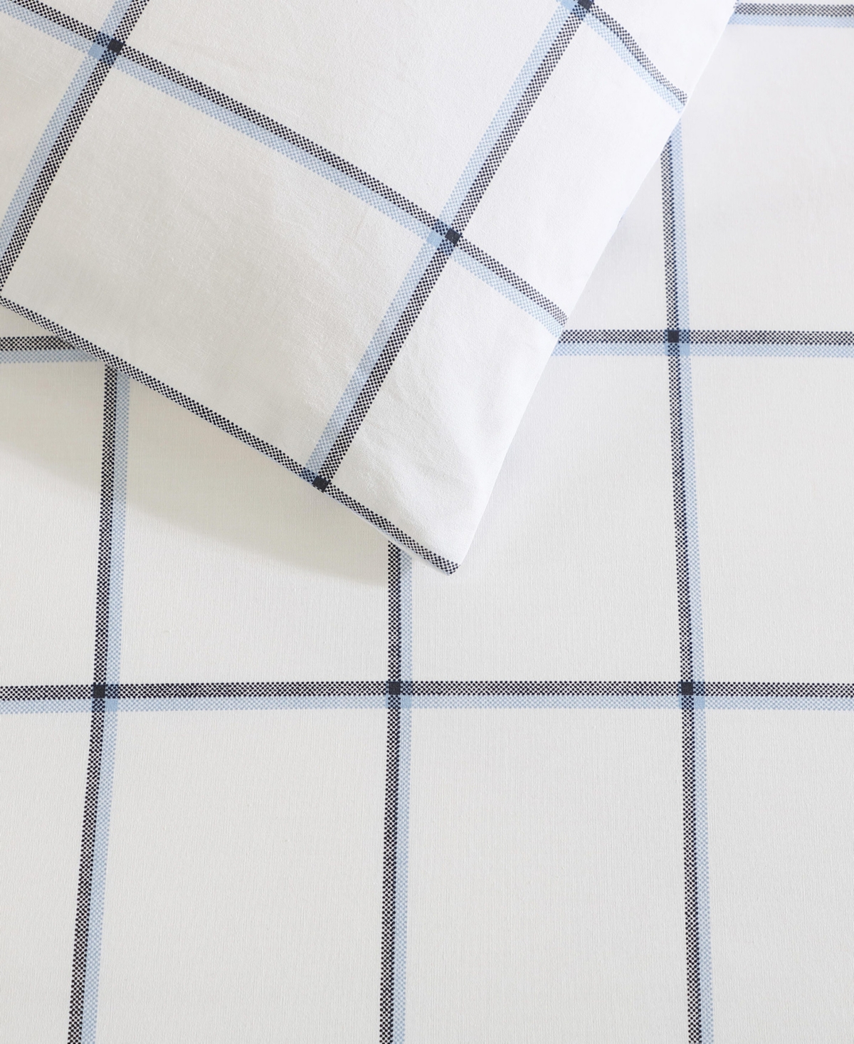 Nautica 200 Thread Count Brenton Stripe Percale Duvet Cover Set In Blue