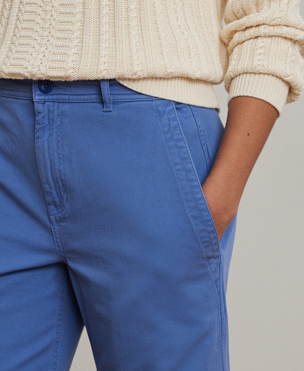 RALPH LAUREN WOMEN'S COTTON TWILL WIDE-LEG PANTS 