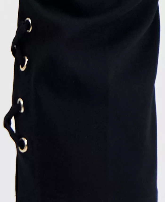 Women's Side Lace-Up Pull-On Capri Pants - thumbnail 10